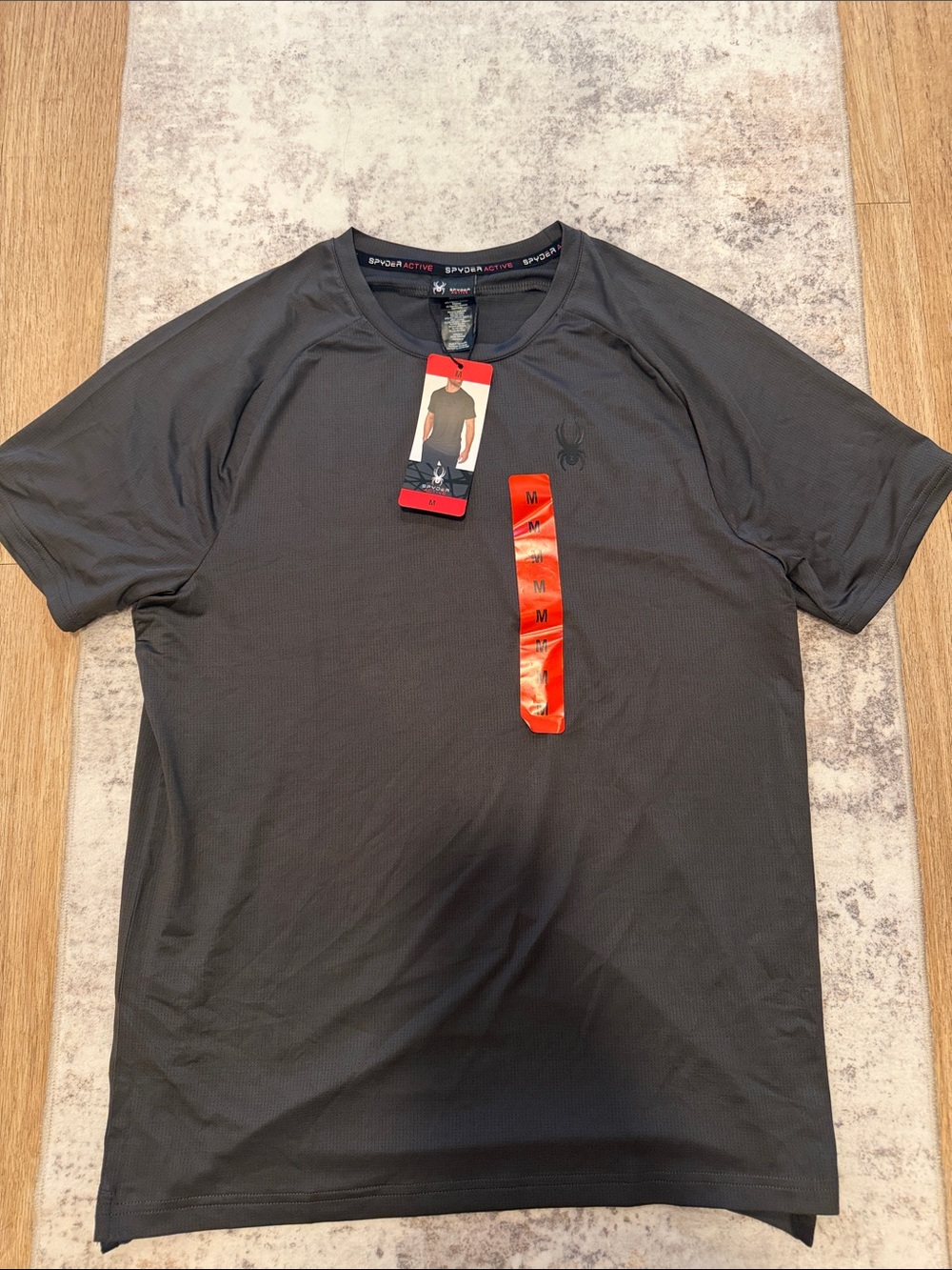 Spyder Activewear Men's Grey Short-Sleeve Performance Tee